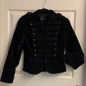 Zara black velvet jacket